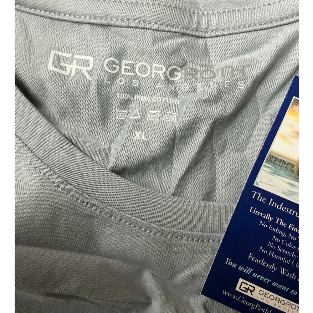 Georg Roth Indestructible Pima Cotton Crew Neck Tee Size XL - Picture 4 of 7